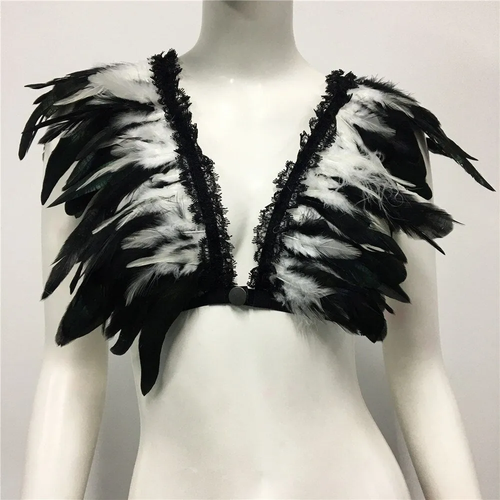 Feather Nightclub Crop Top