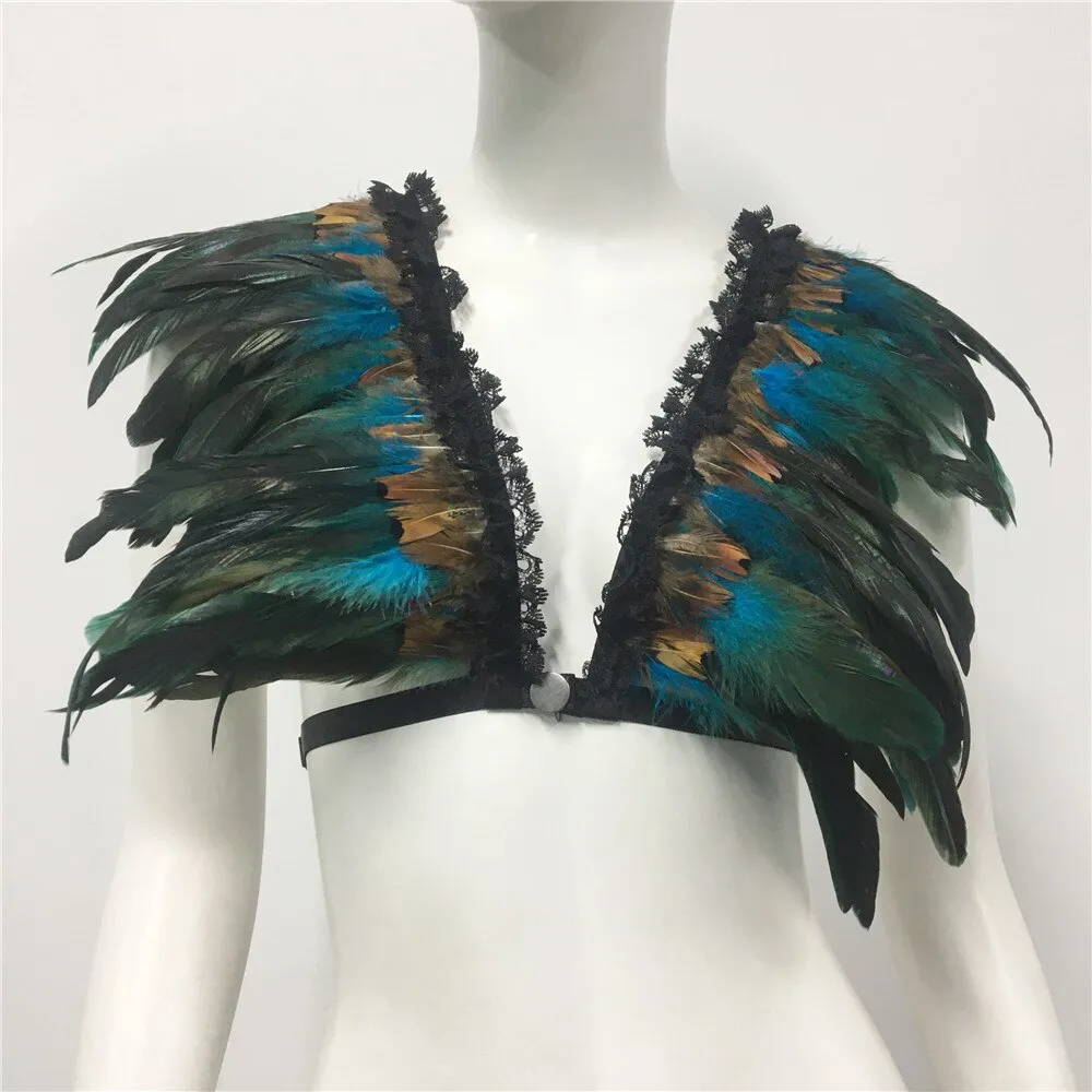 Feather Nightclub Crop Top