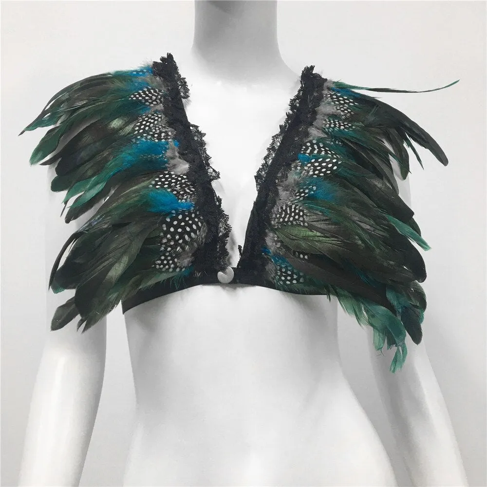 Feather Nightclub Crop Top