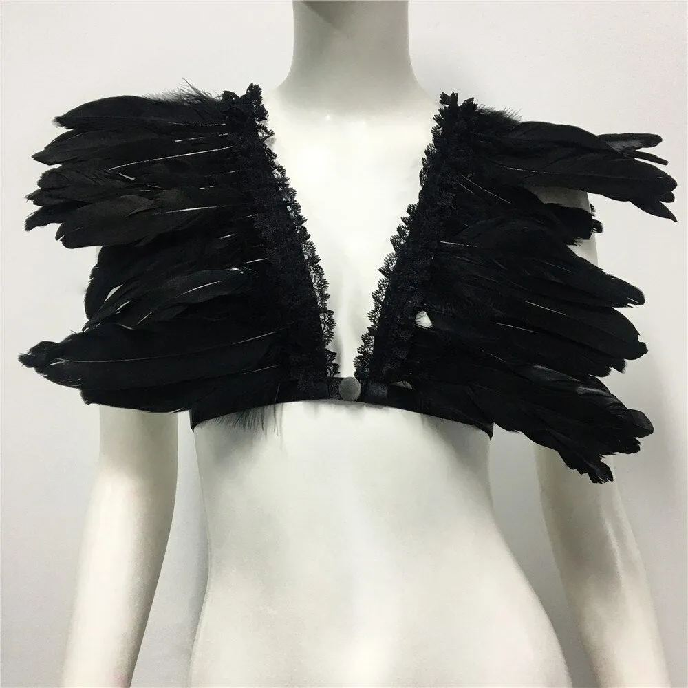 Feather Nightclub Crop Top