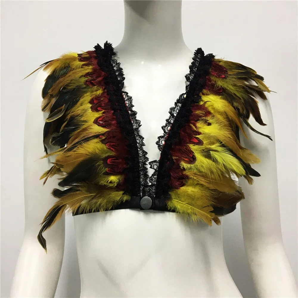 Feather Nightclub Crop Top