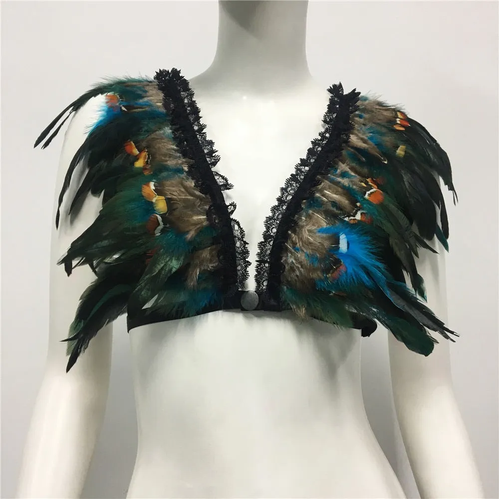 Feather Nightclub Crop Top