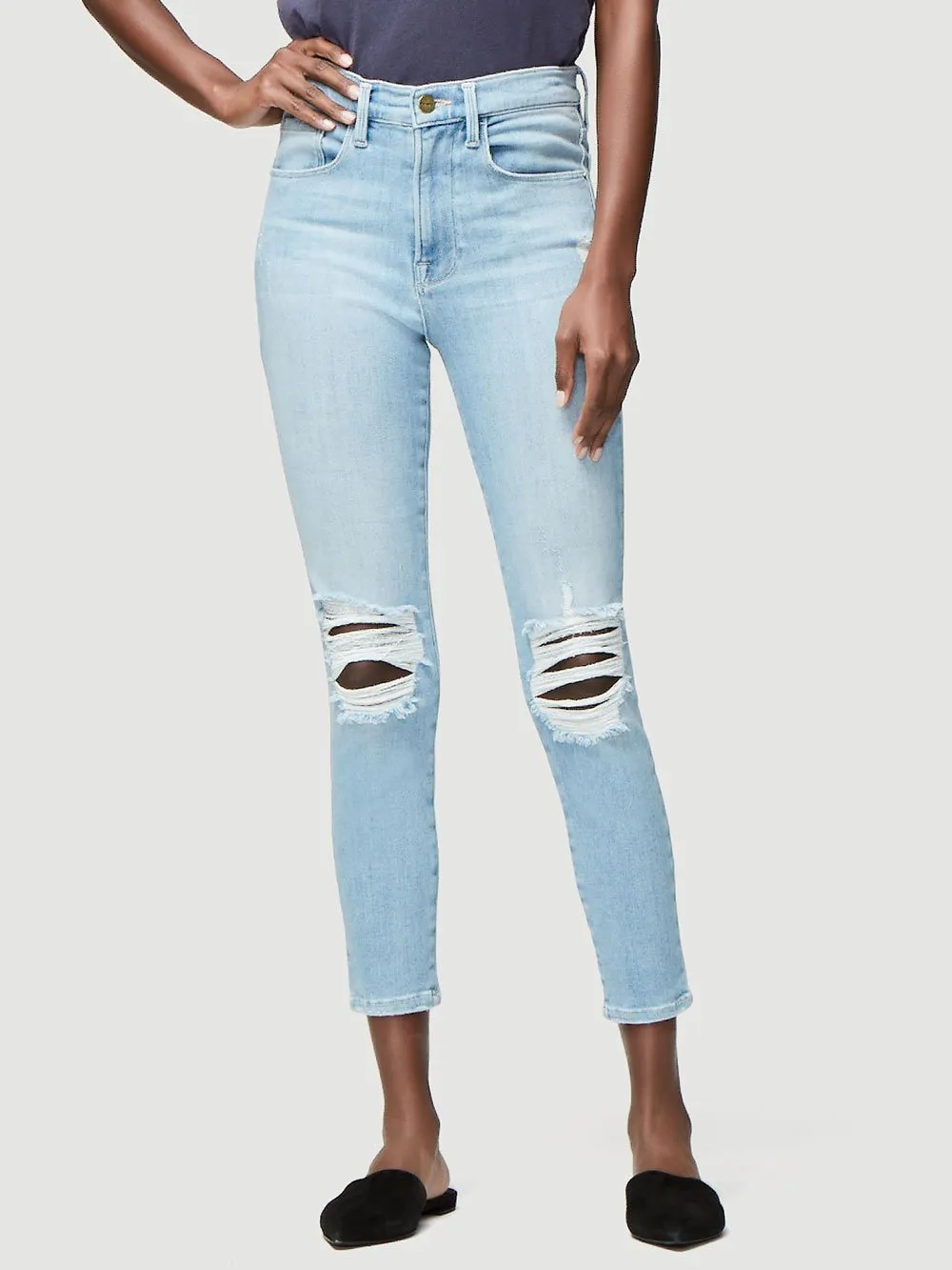 Frame - Ali High Rise Skinny Jean Cigarette Dixie