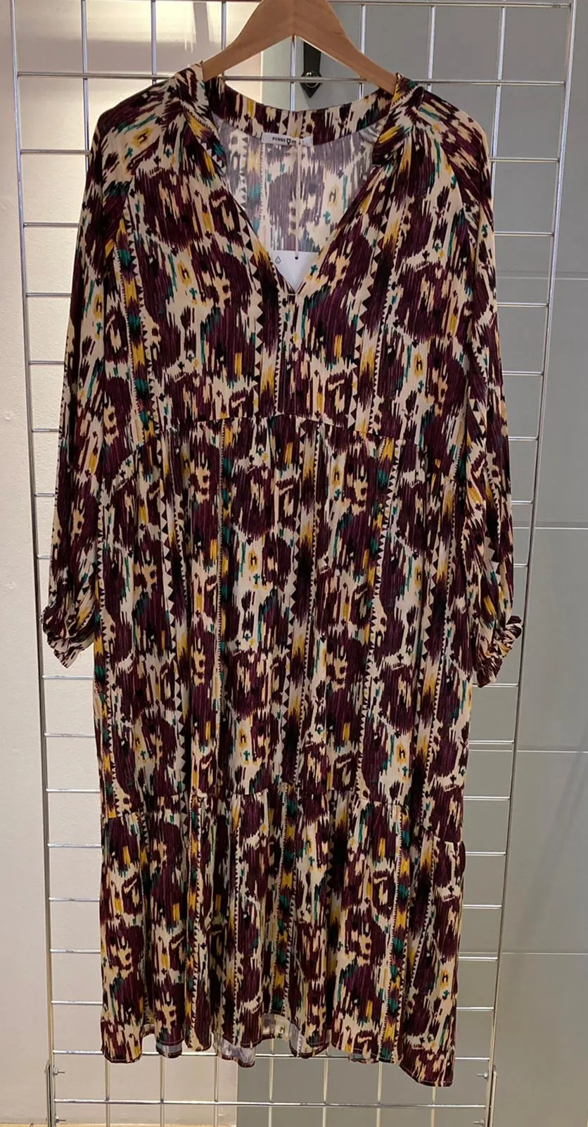 Funky staff multi print dress