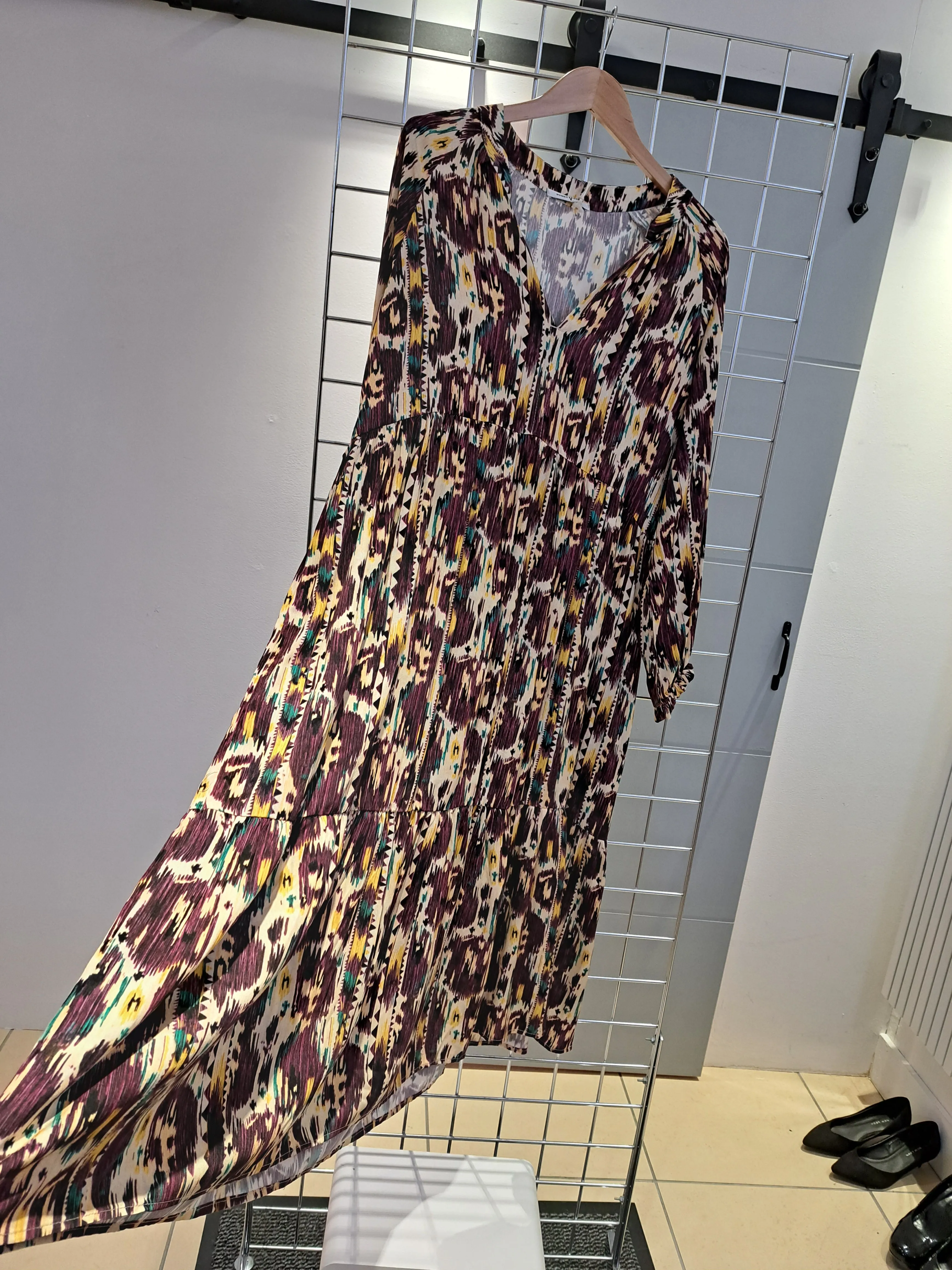 Funky staff multi print dress