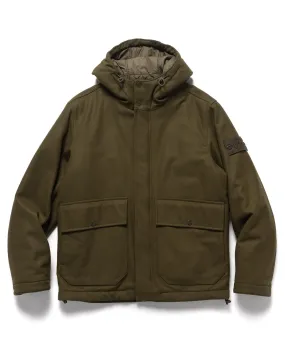 Ghost Piece Wool Nylon Flannel Jacket Military Green