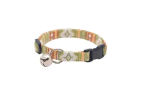 Green Southwest Tribal Cat Collar