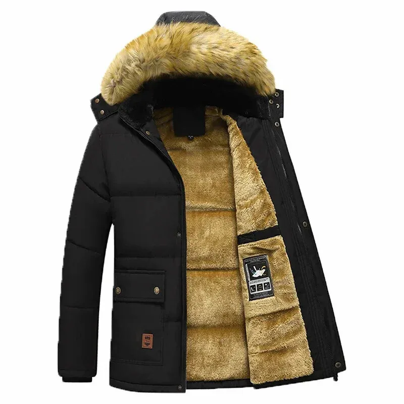 Hardpak - Parka Winterjas Heren – Waterdicht met Verstelbare Capuchon en Ritszakken