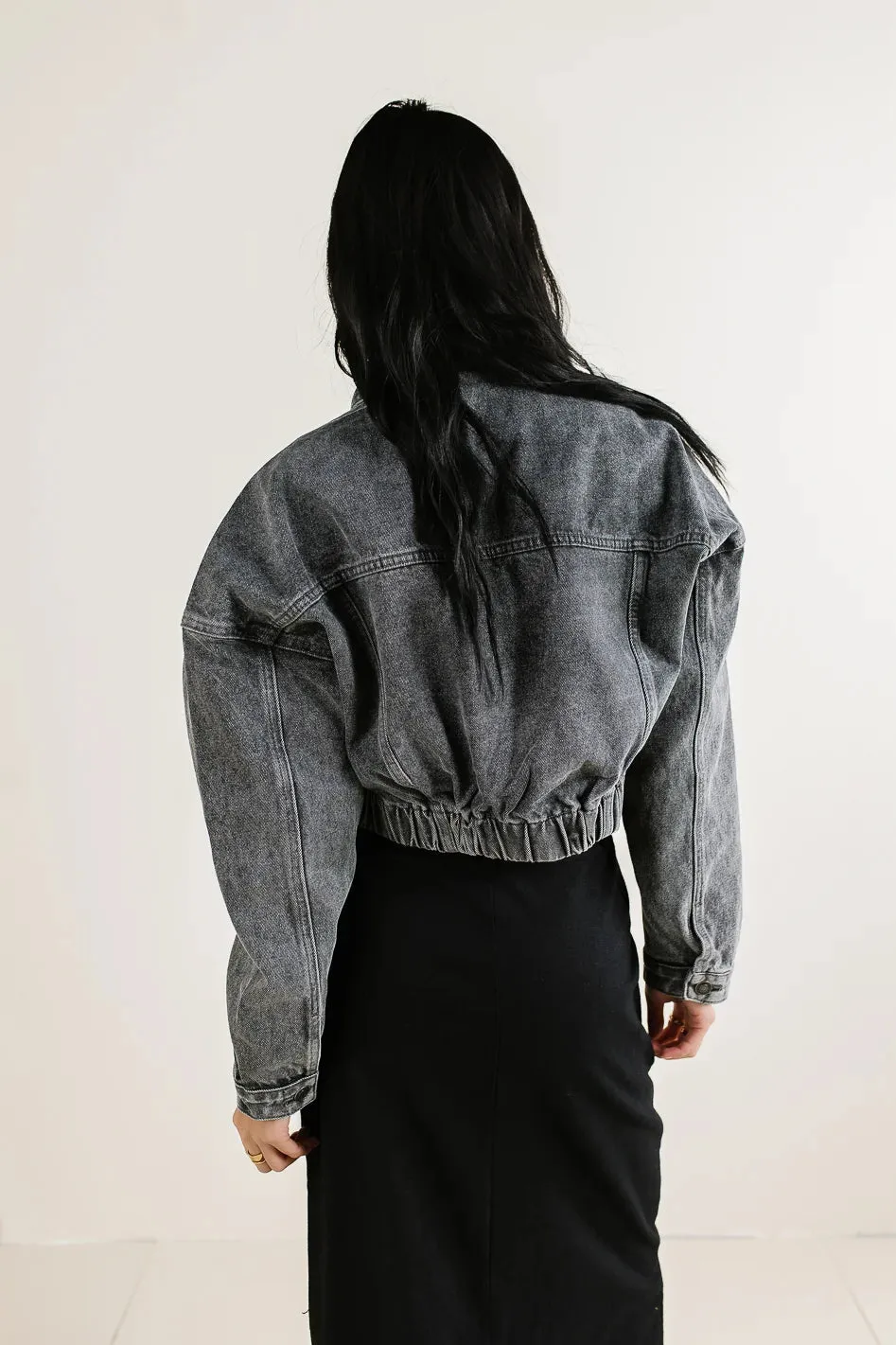 Hayes Cropped Denim Jacket - FINAL SALE