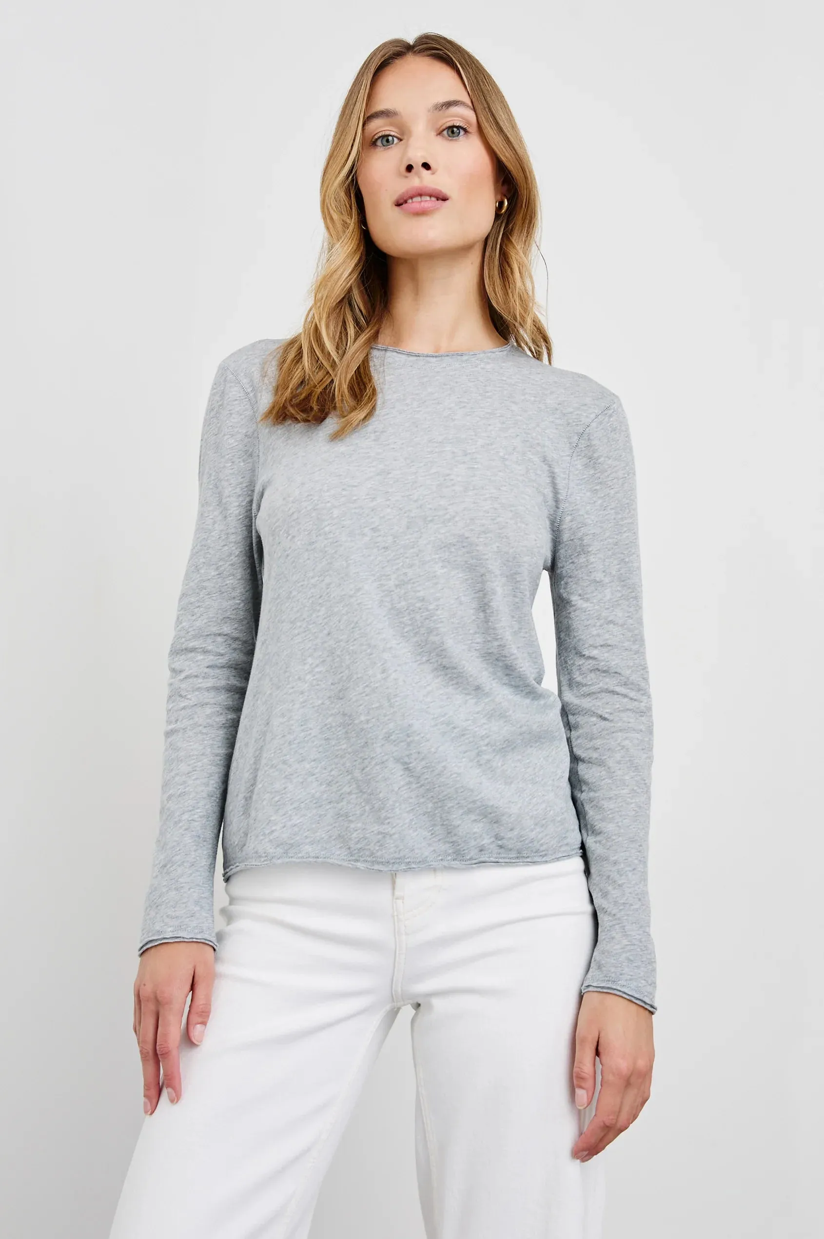 Heather Grey Long Sleeve Top