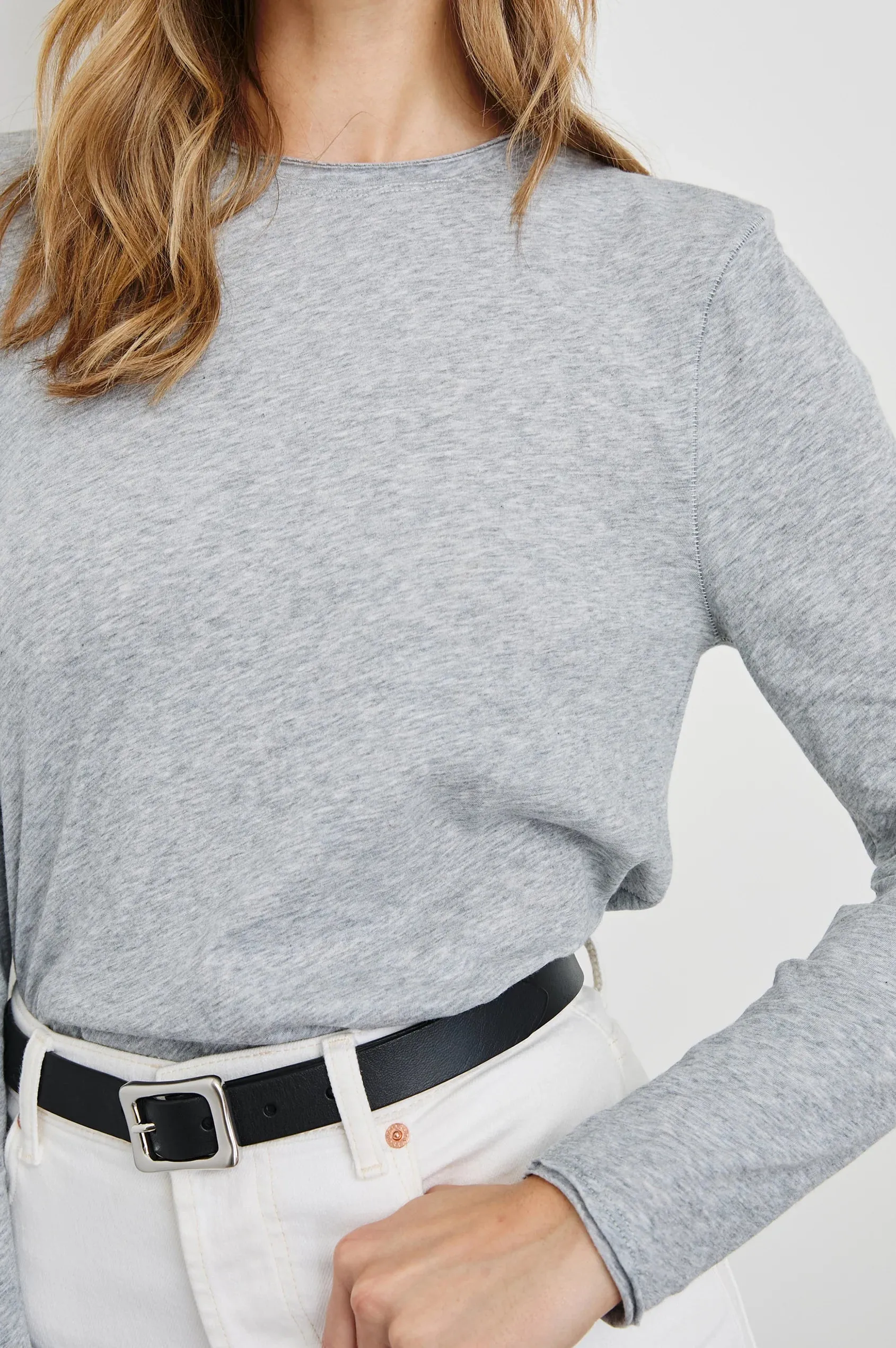 Heather Grey Long Sleeve Top