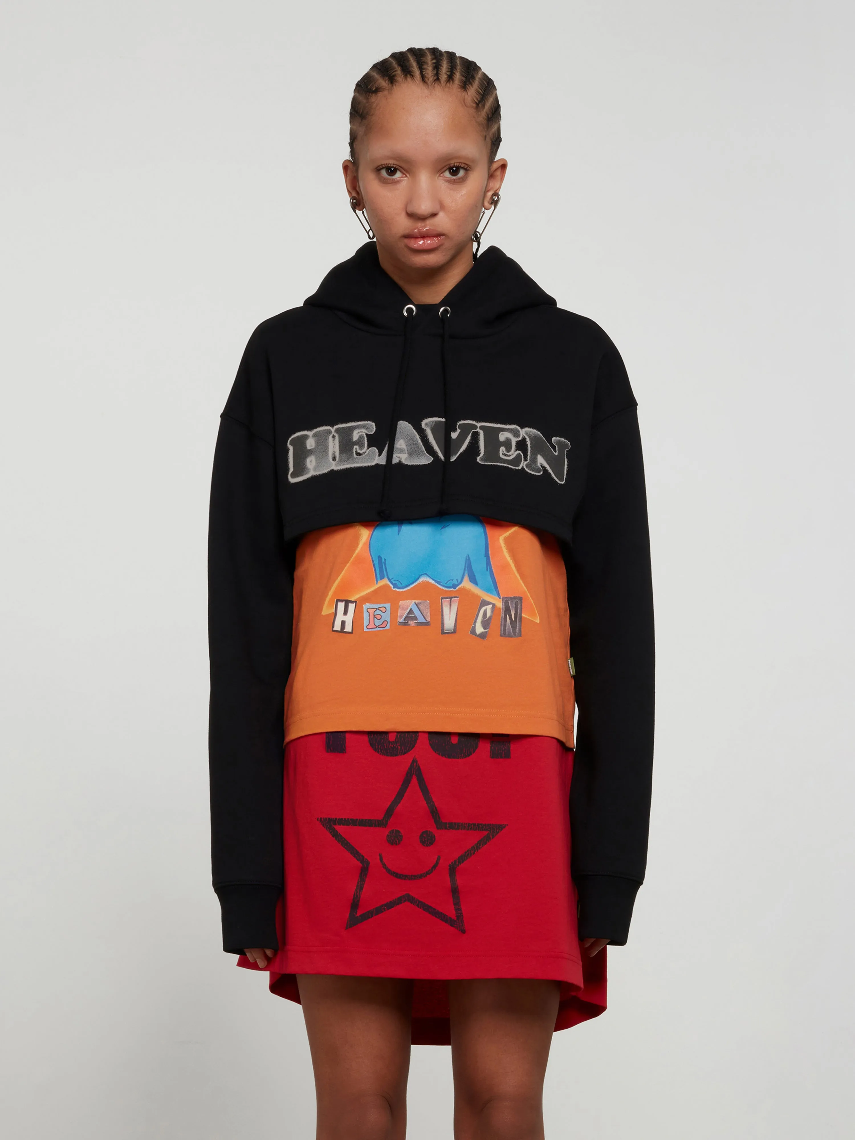 Heaven by Marc Jacobs - Women's Chaos Cropped Hoodie - (Black)