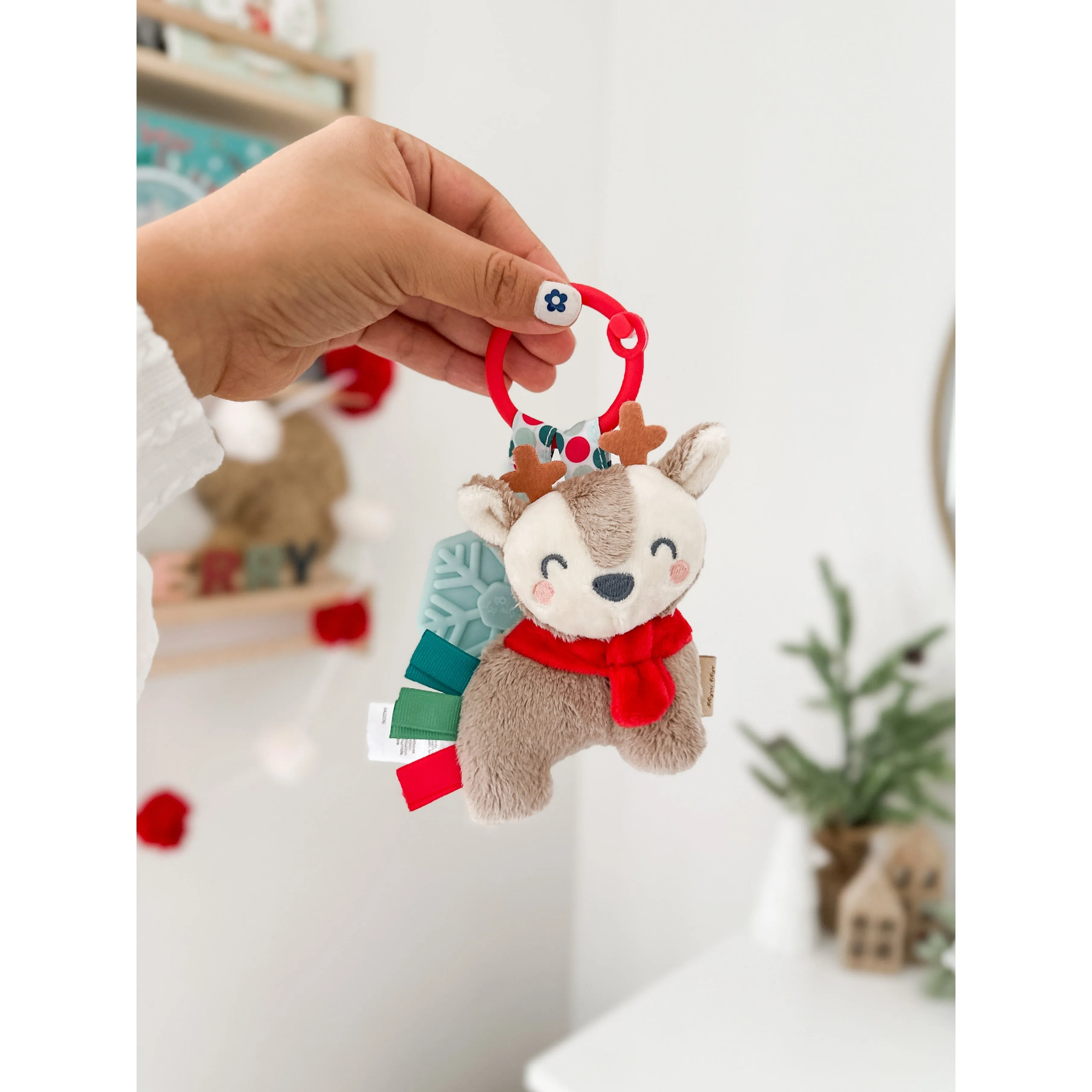 Holiday Itzy Pal™ Plush   Teether - Reindeer