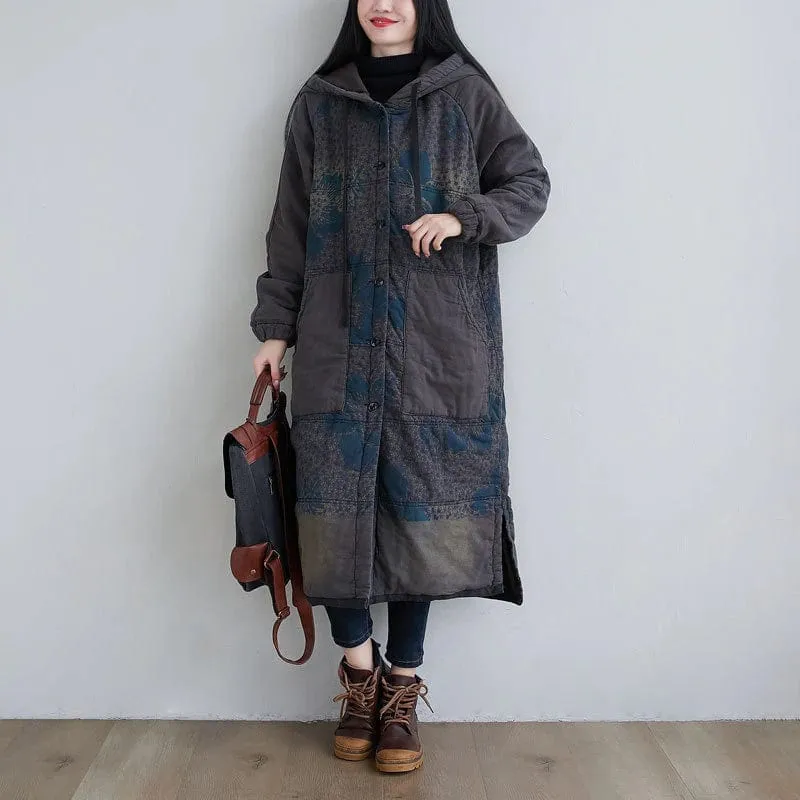 Irregular Split Padded Parka