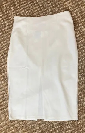 Ivonne Ivory Pencil Skirt
