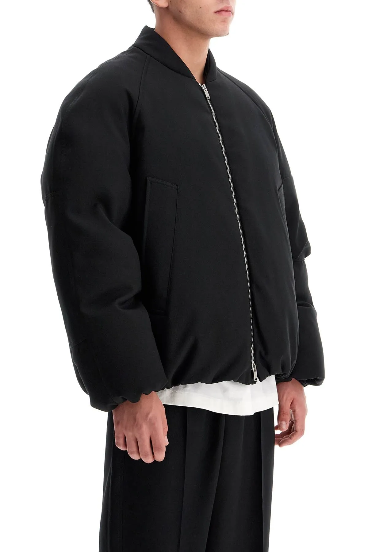 Jil Sander Padded Feather Bomber Jacket