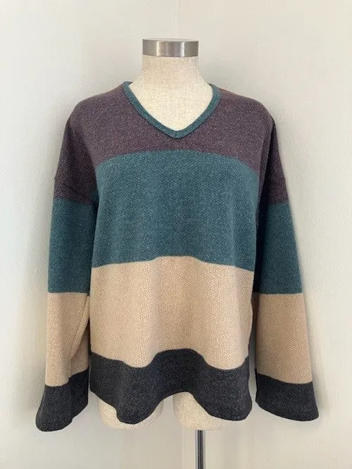 Kelly Knit Long Sleeve Striped Sweater S-XL