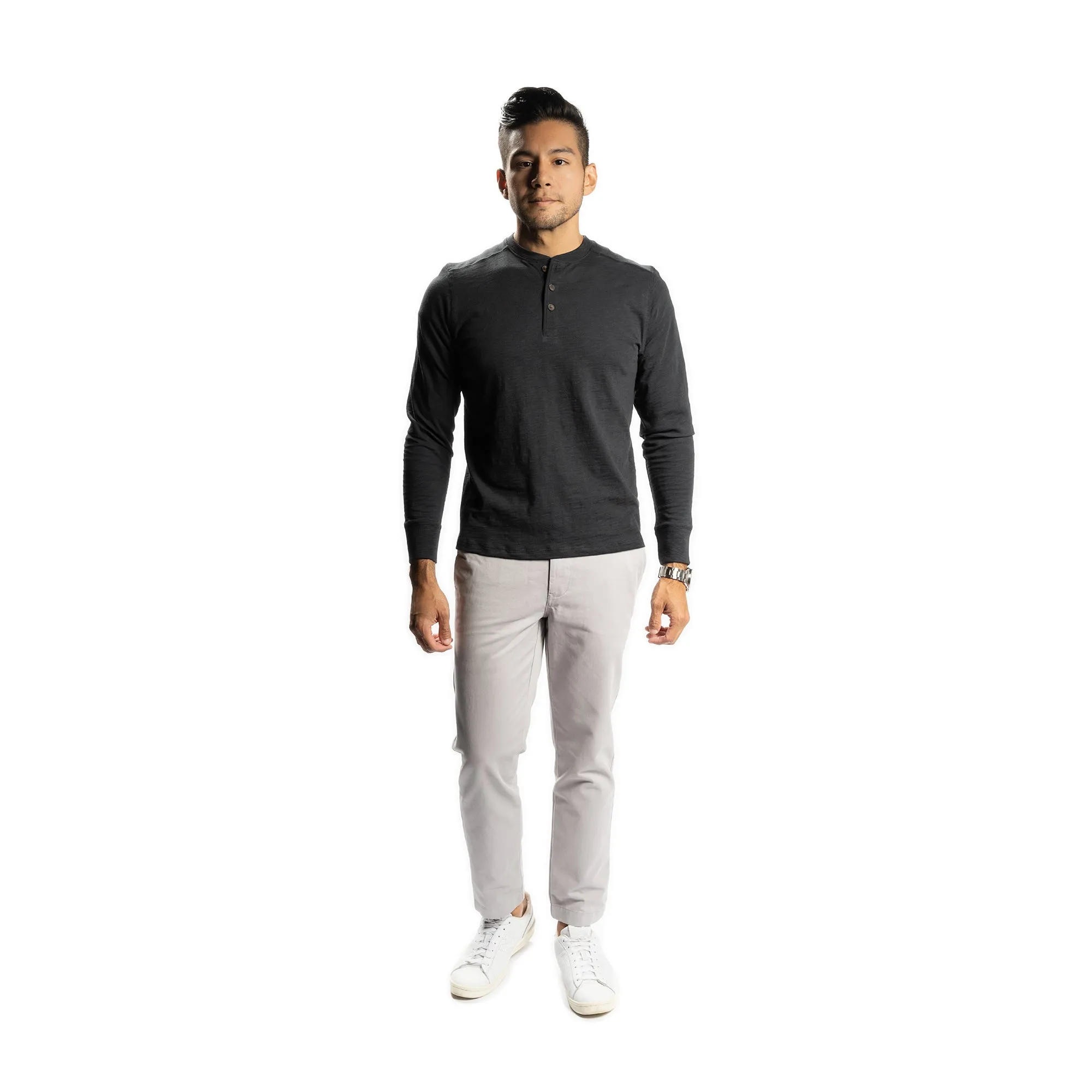 Lightweight Stretch Chinos Slim Fit - Grey