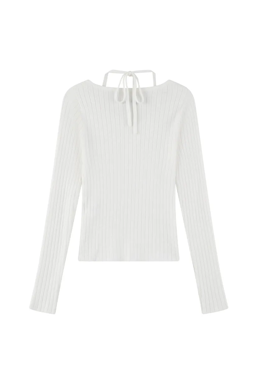 Lois Knit Top - White