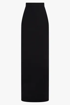 Long Cady Pencil Skirt | Black