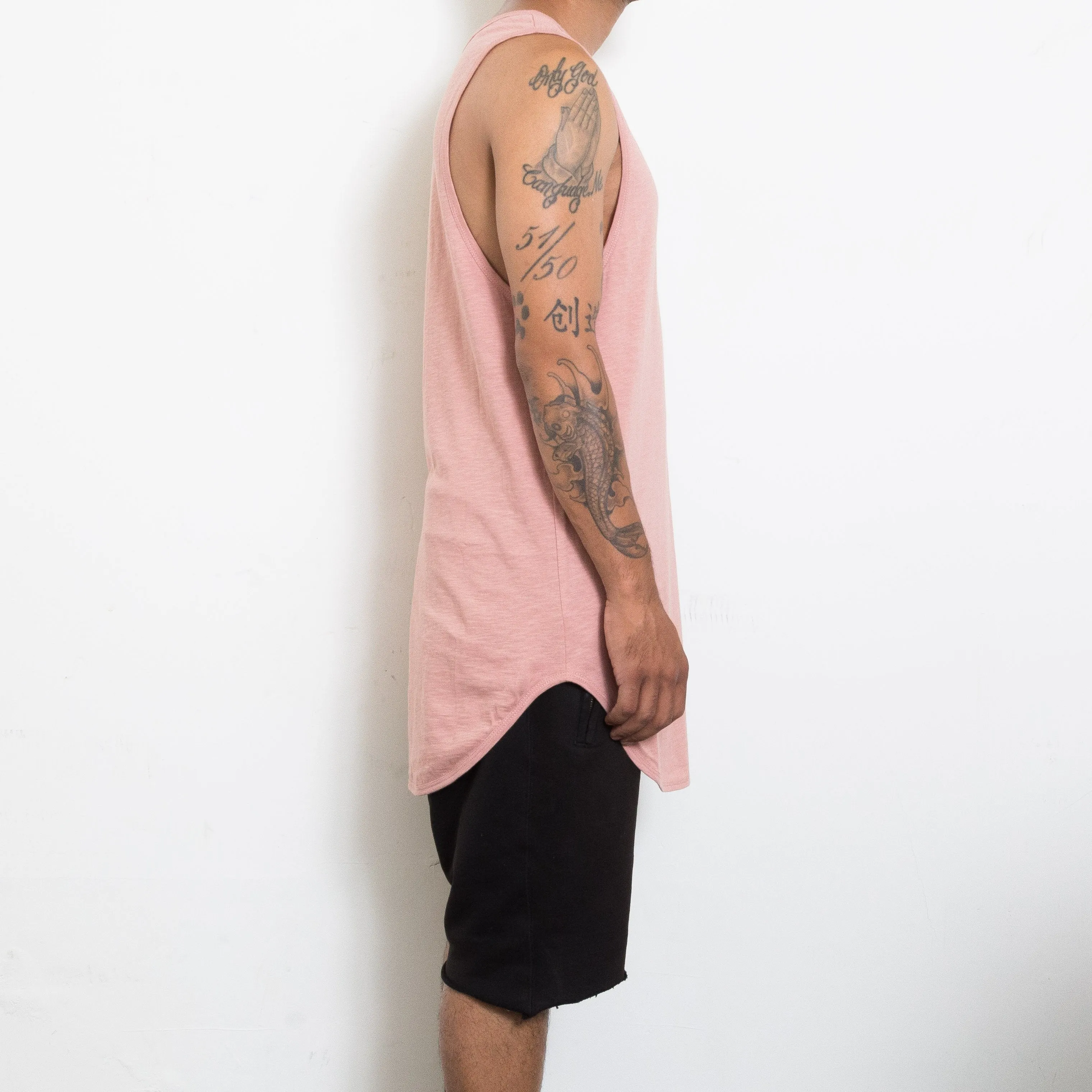 LONGLINE SCALLOP TANK- ROSE