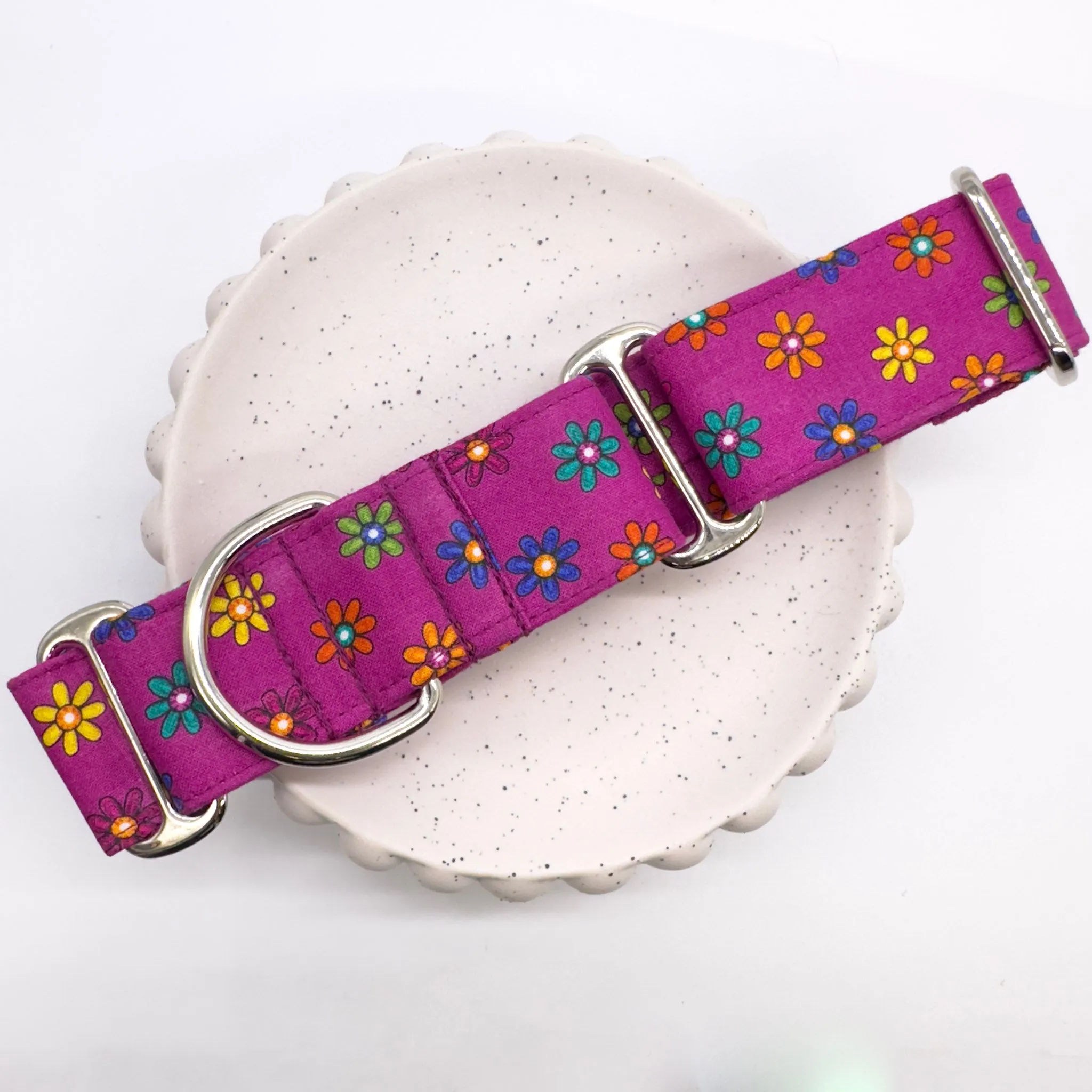 Martingale Collar - Magenta Blossom Bliss