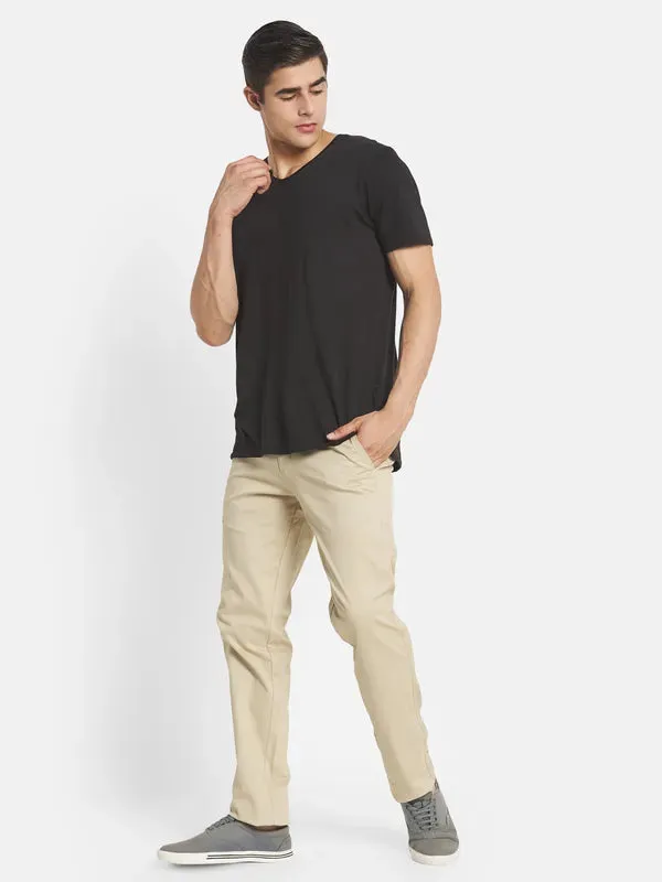 Men Beige Chinos Trouser