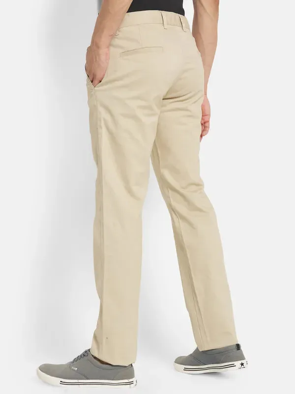 Men Beige Chinos Trouser