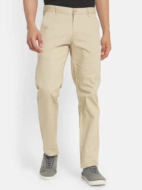 Men Beige Chinos Trouser