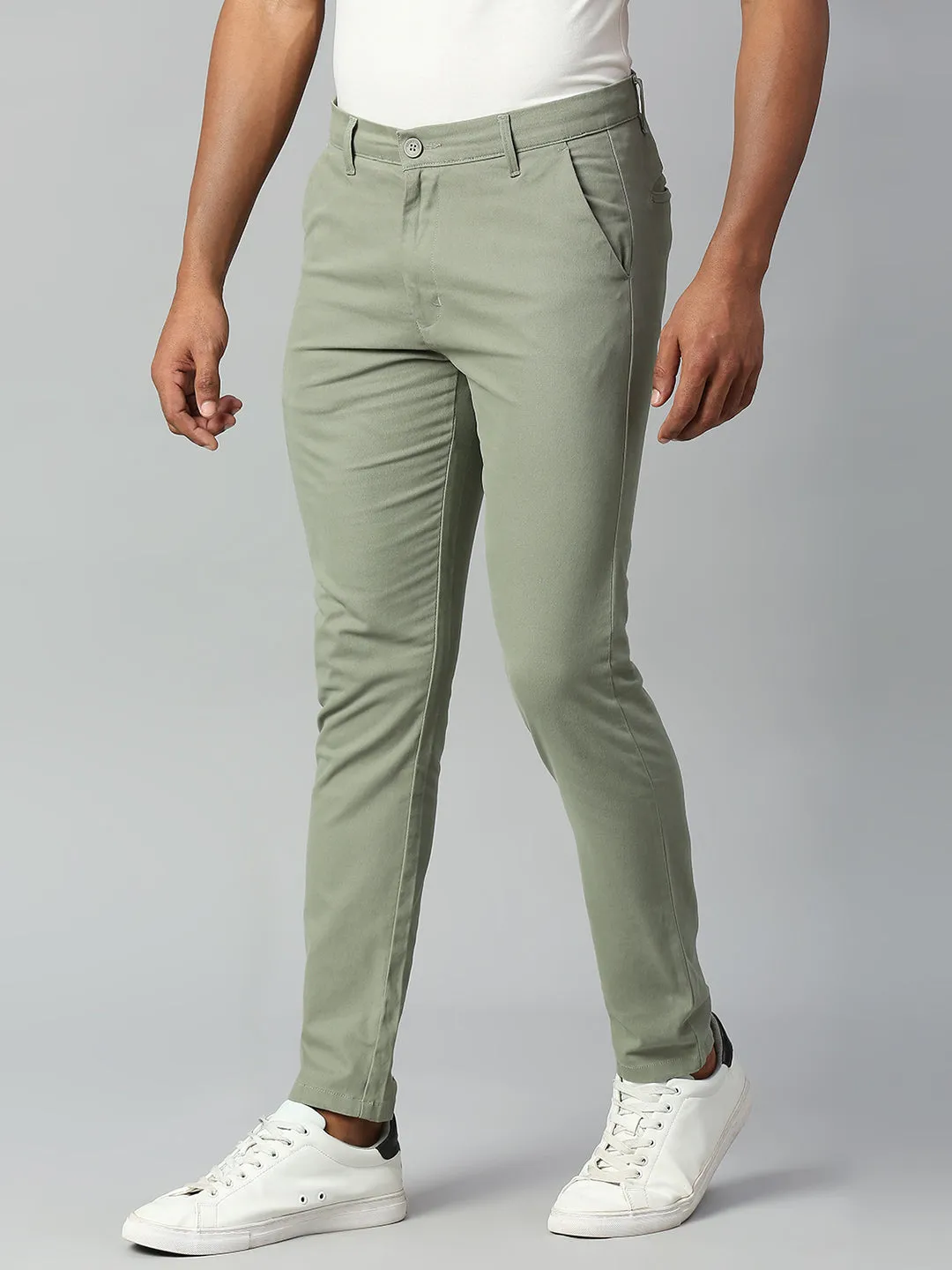 Men's Sage Tapered Fit Cotton Chinos