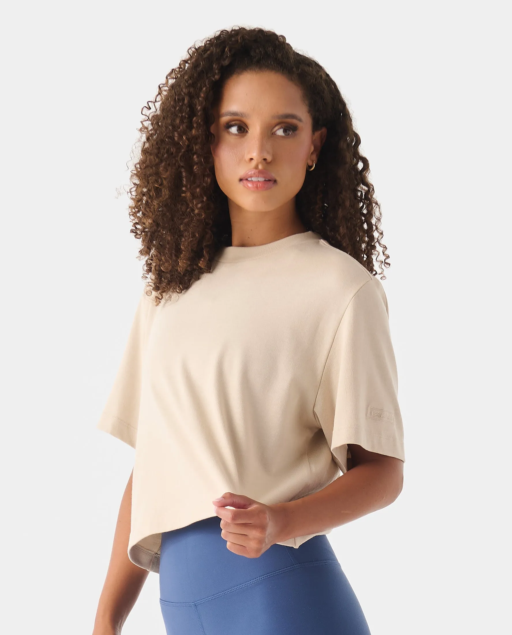 Milo Cropped Tee Dune