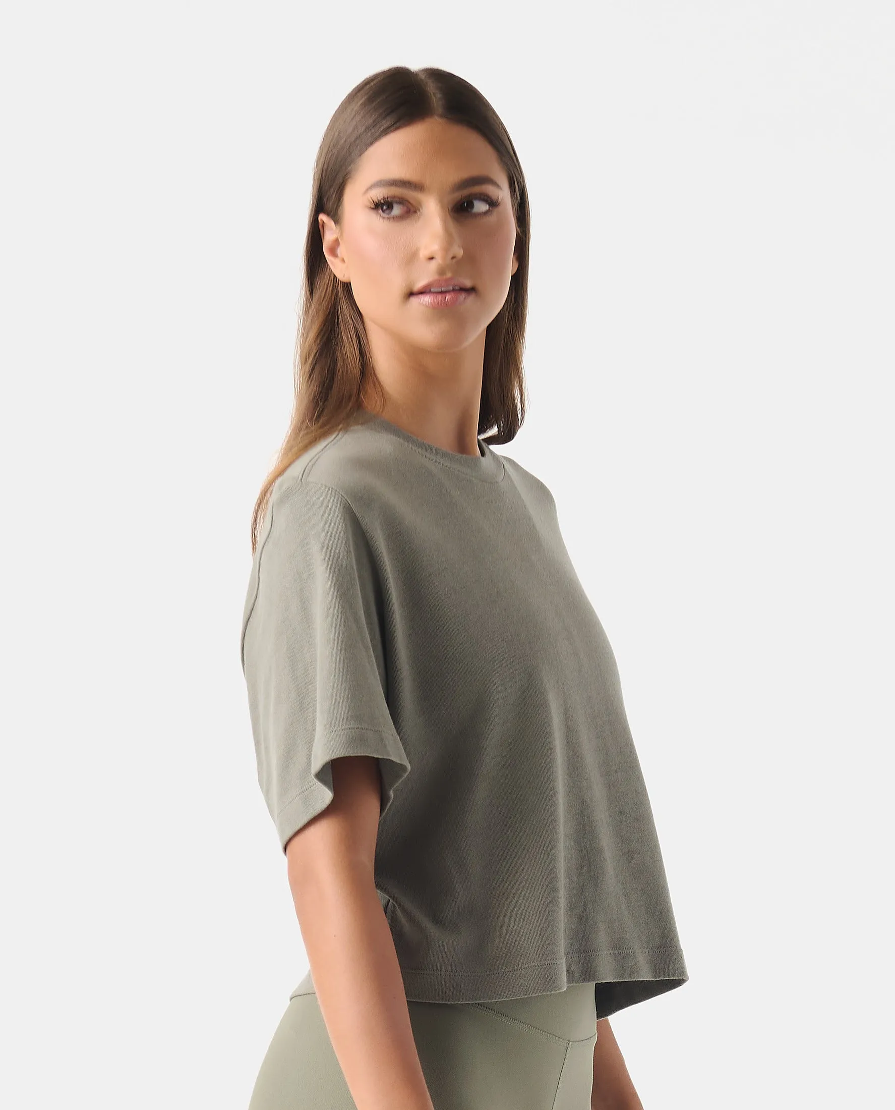 Milo Cropped Tee Fern