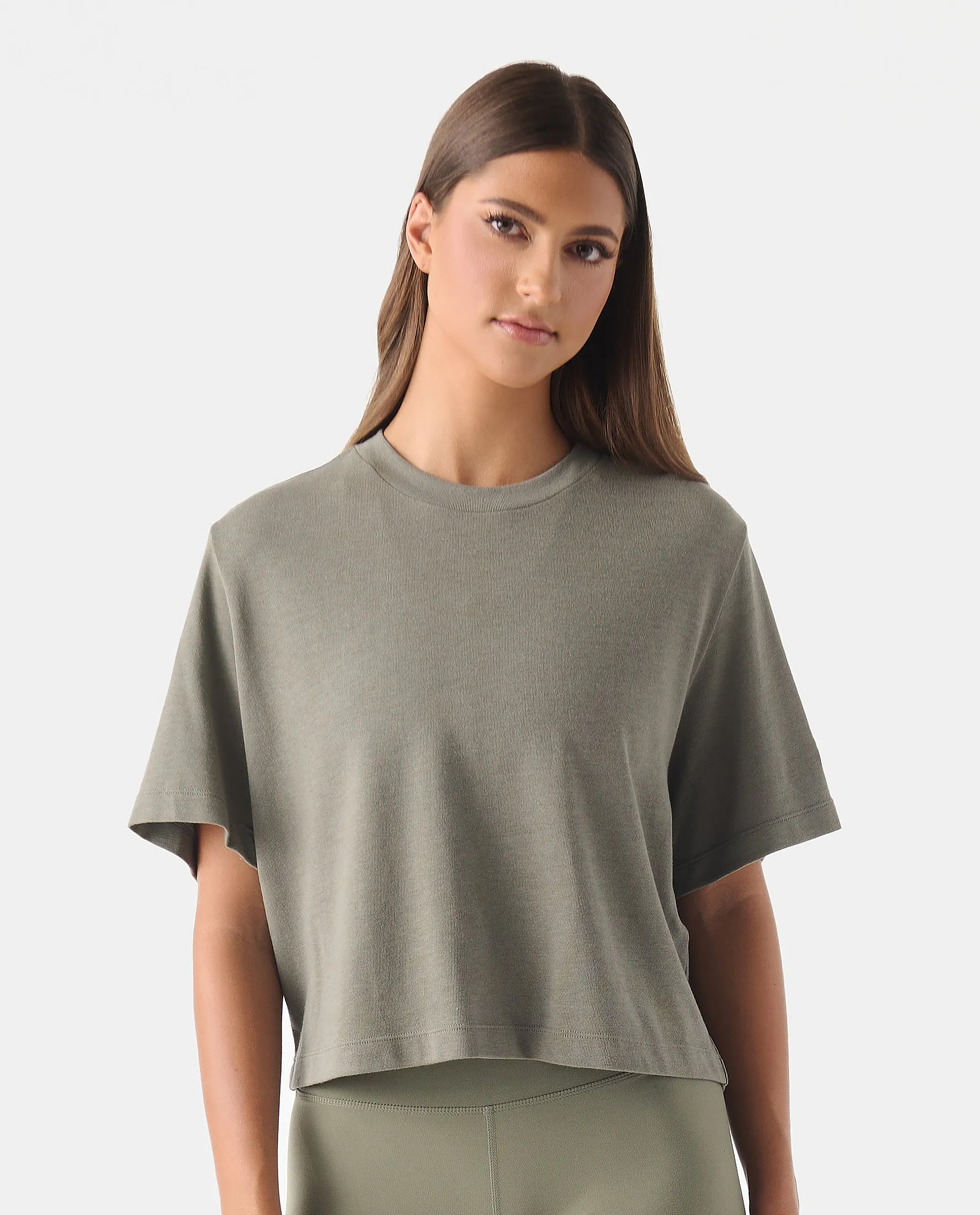 Milo Cropped Tee Fern