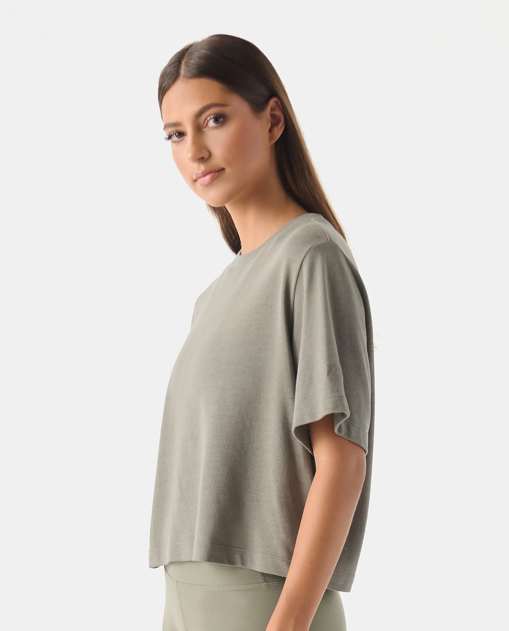 Milo Cropped Tee Fern