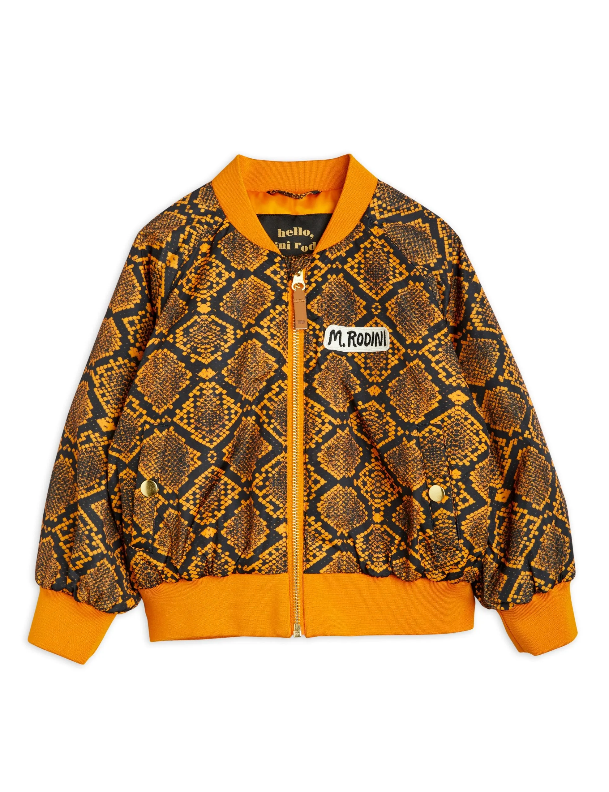 Mini Rodini Snake Skin Baseball Jacket