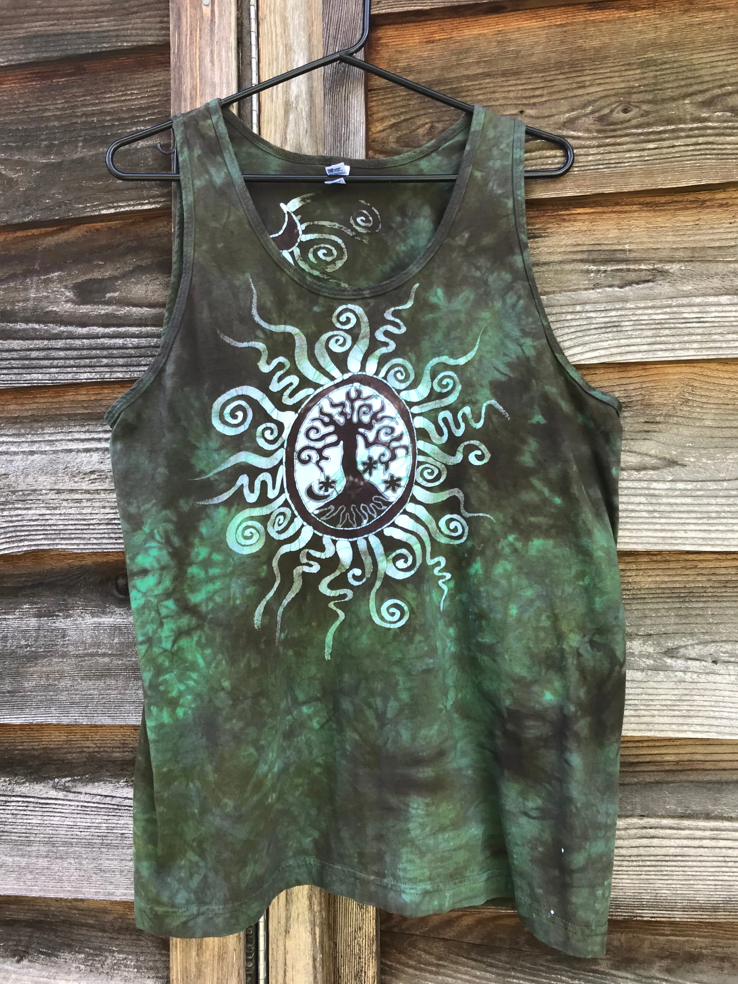 Moss Tree Pendant Cotton Tank Top