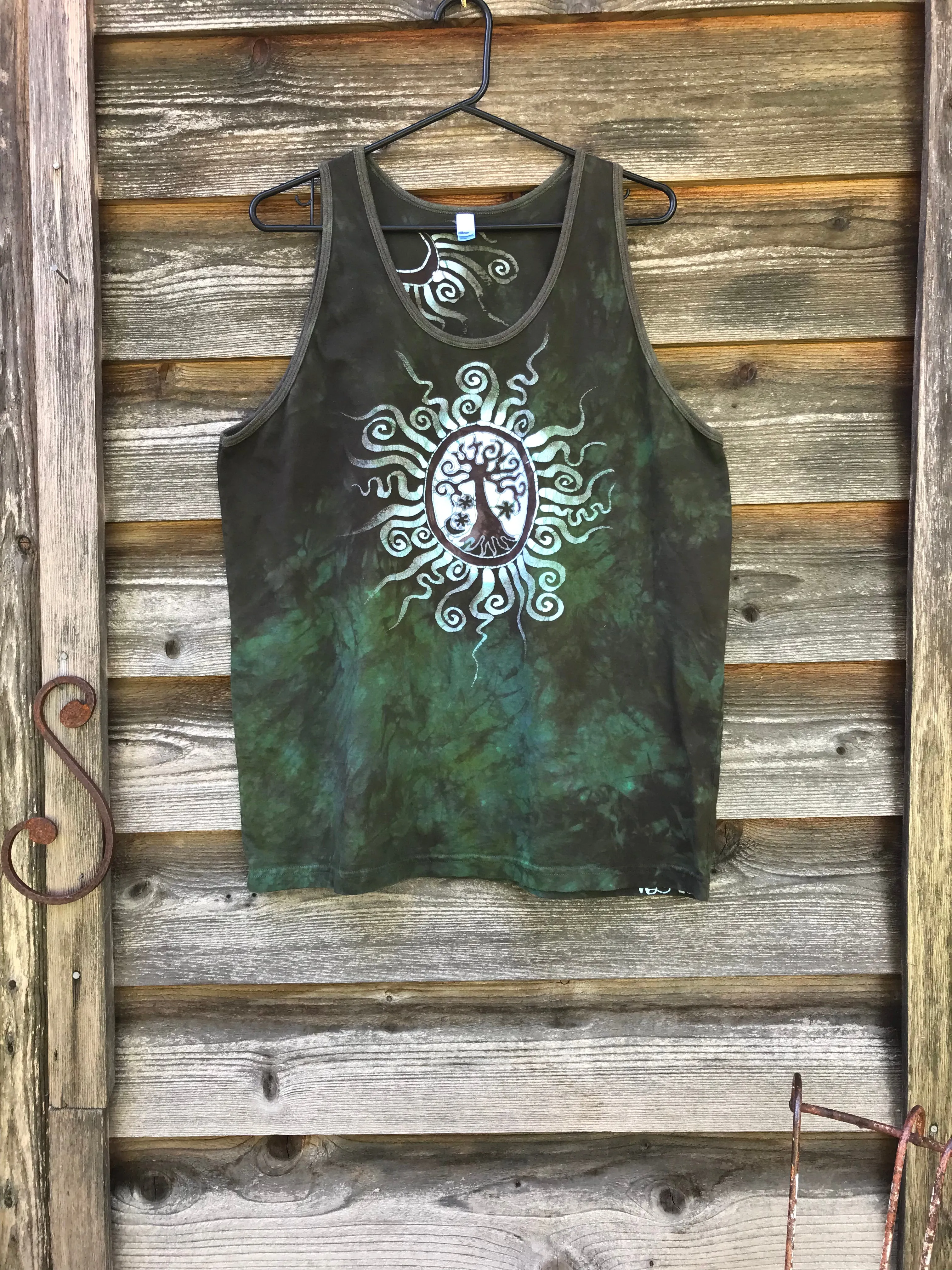 Moss Tree Pendant Cotton Tank Top