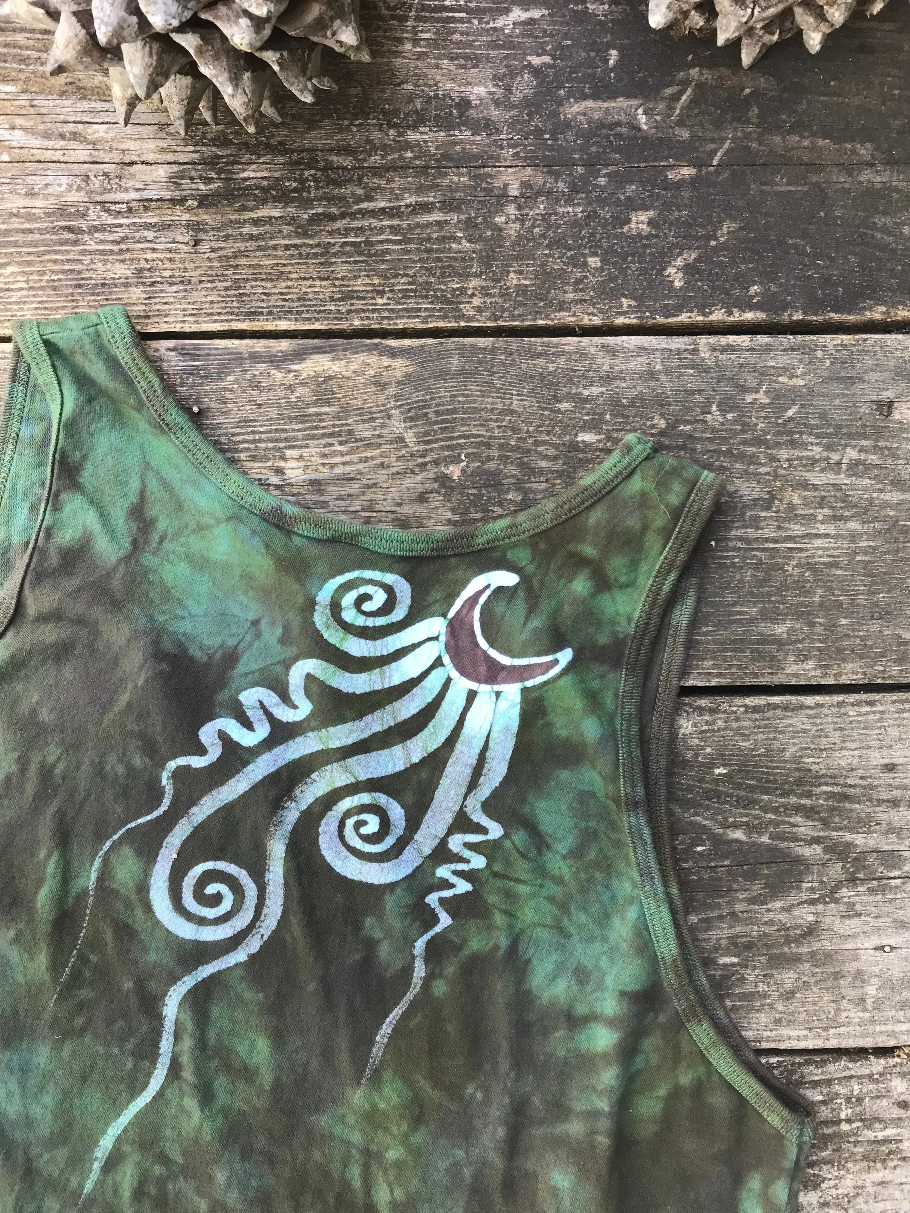 Moss Tree Pendant Cotton Tank Top