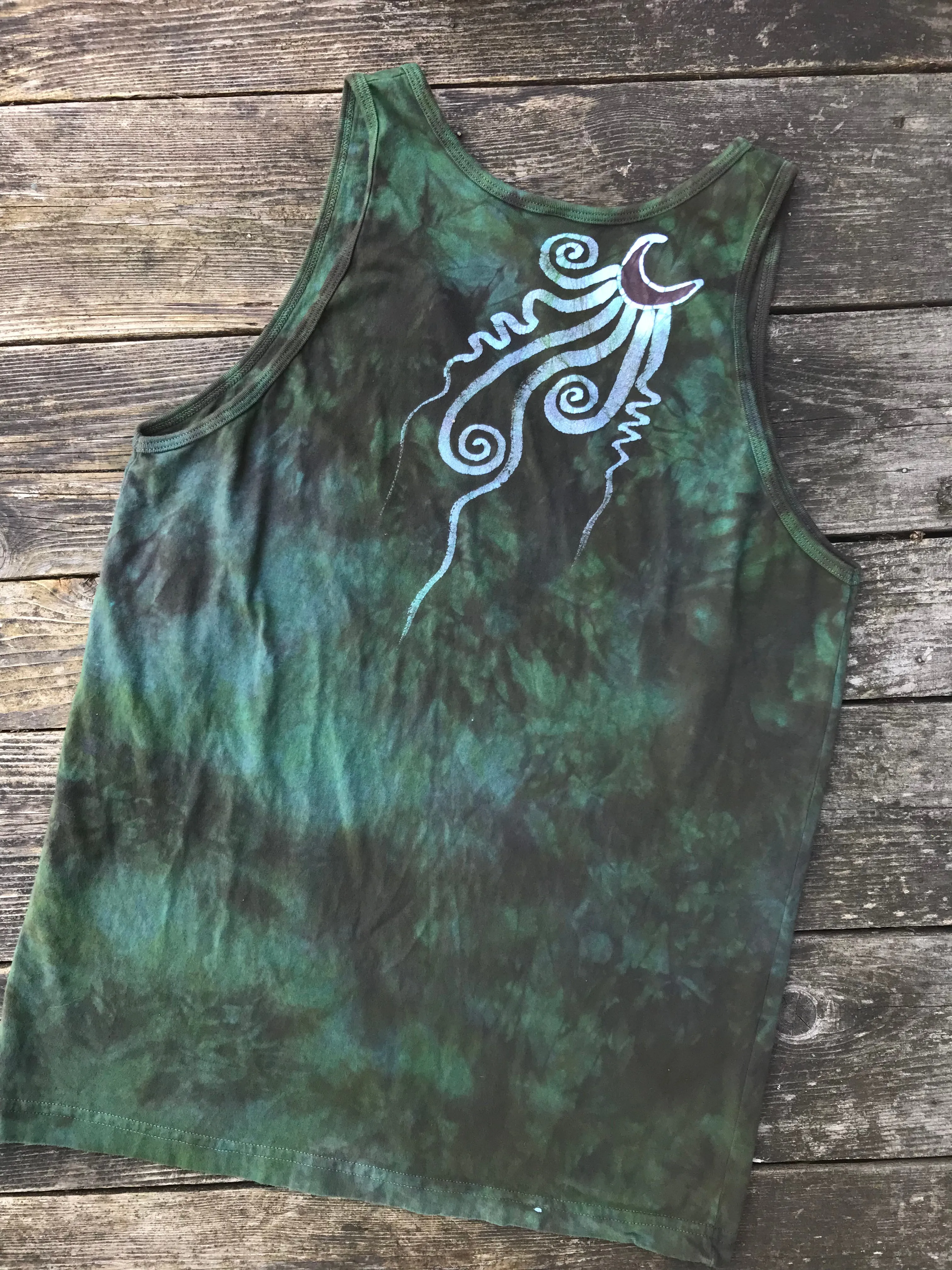 Moss Tree Pendant Cotton Tank Top