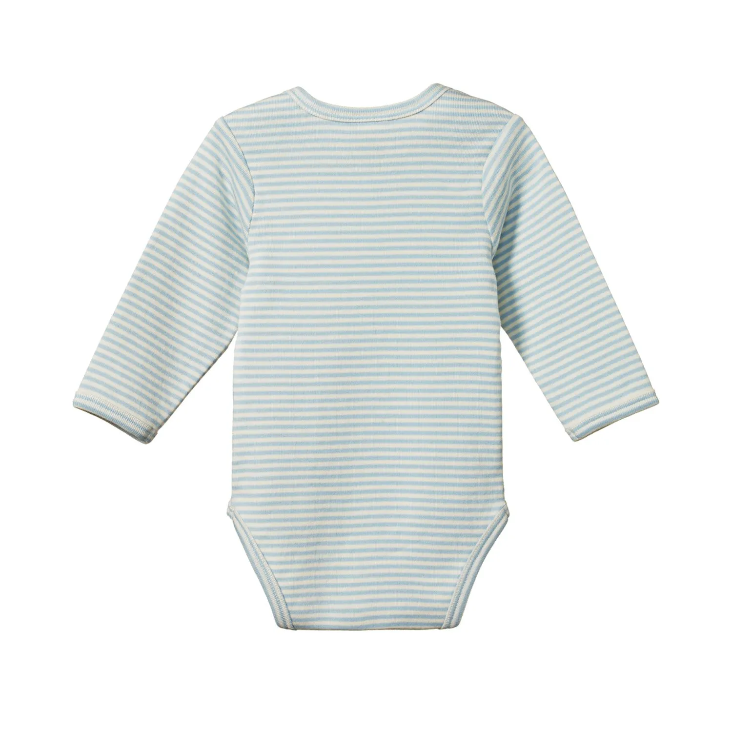 Nature Baby Bodysuit Long Sleeve - Pond Stripe