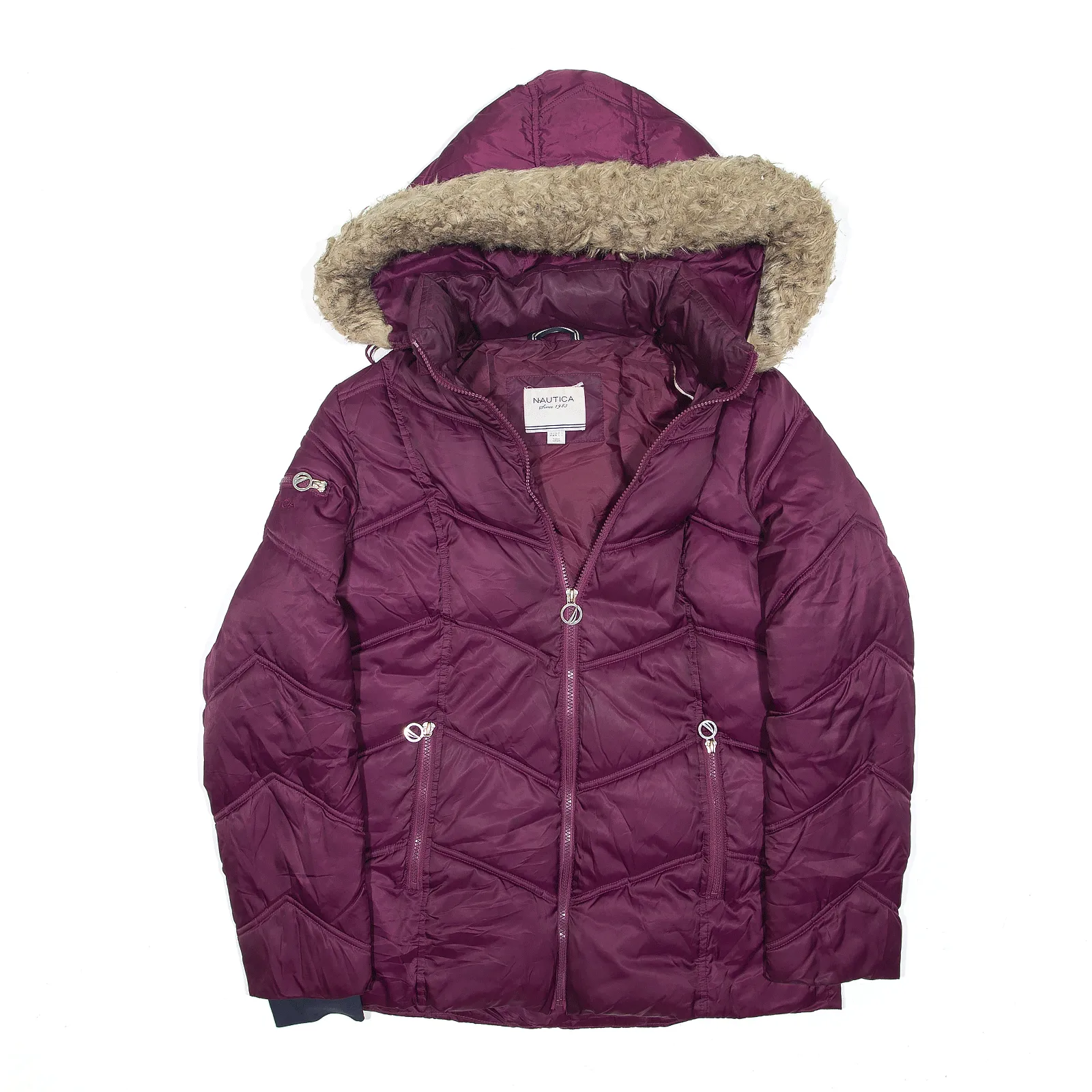 NAUTICA Puffer Jacket Purple Womens M