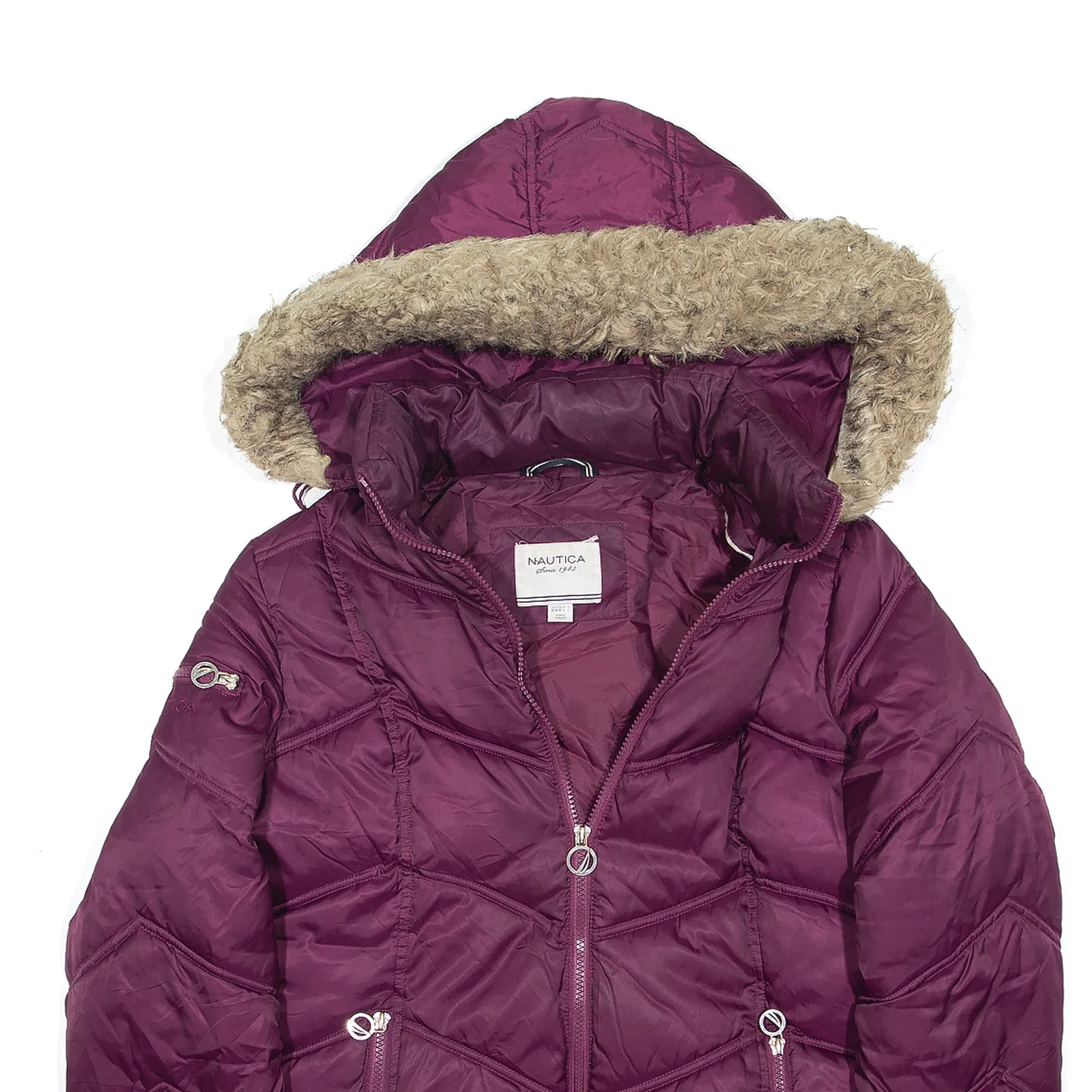 NAUTICA Puffer Jacket Purple Womens M