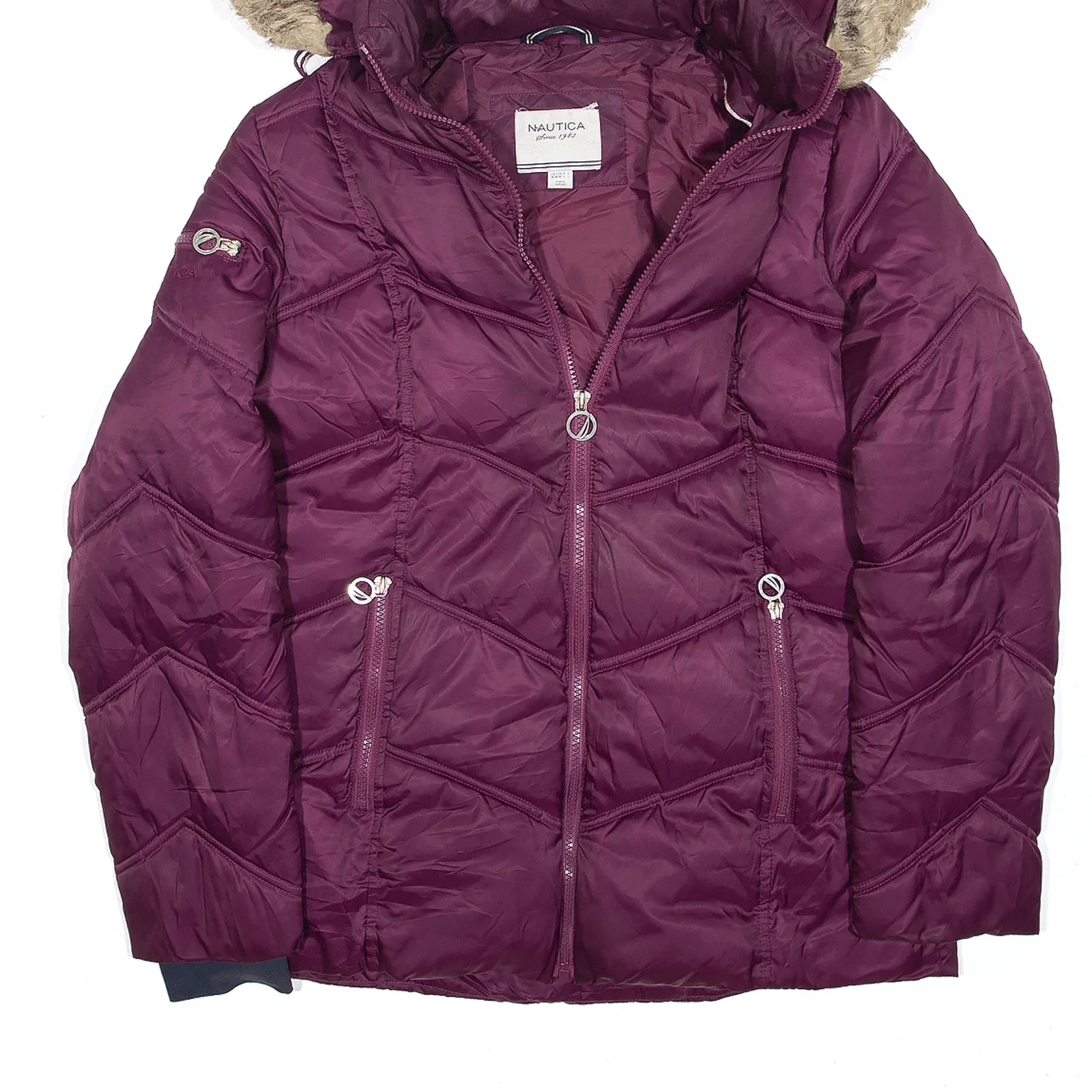 NAUTICA Puffer Jacket Purple Womens M