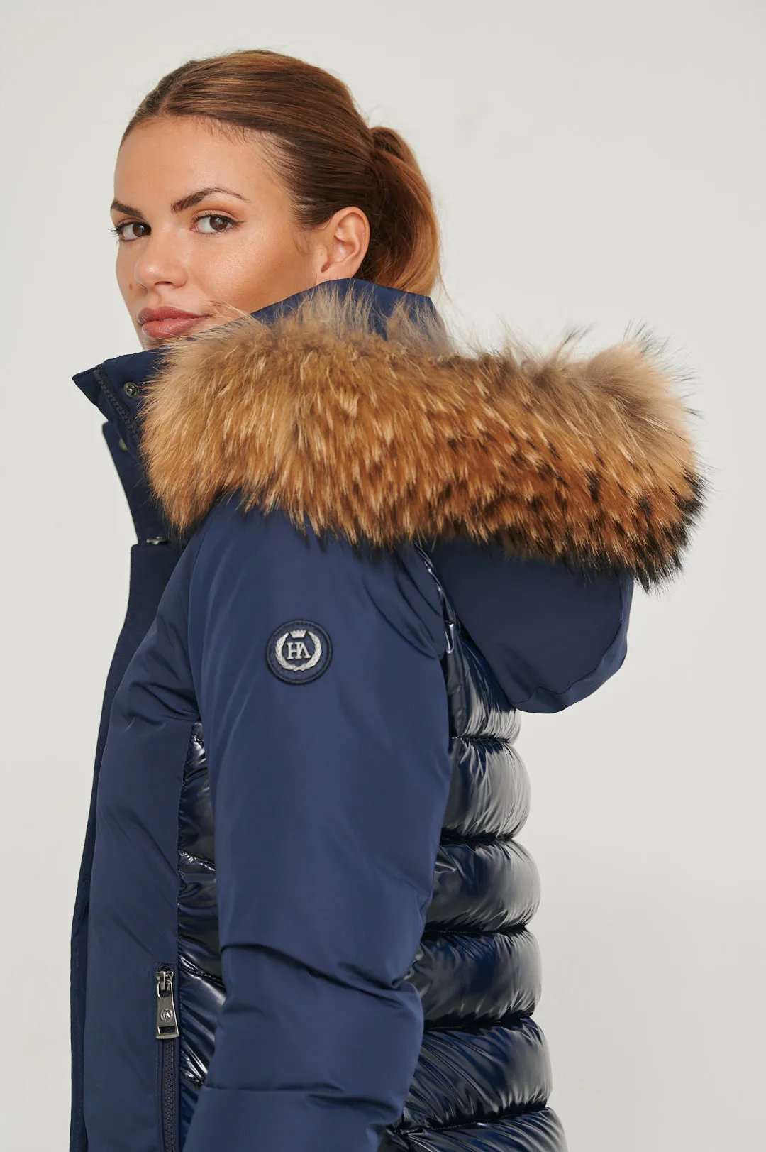 Nicole Women Puffer Jacket BLUE INK