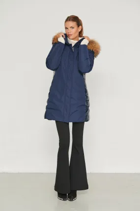 Nicole Women Puffer Jacket BLUE INK