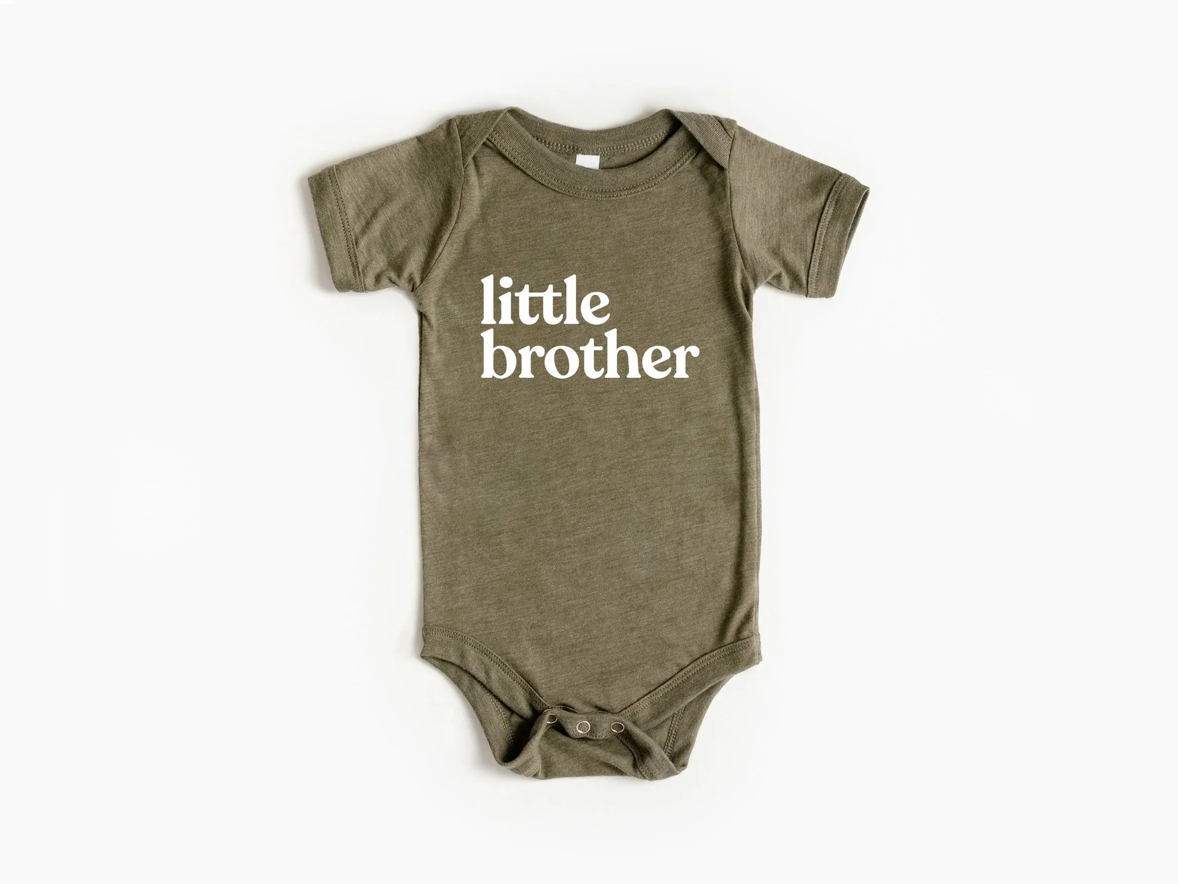 Olive Little Brother Bodysuit