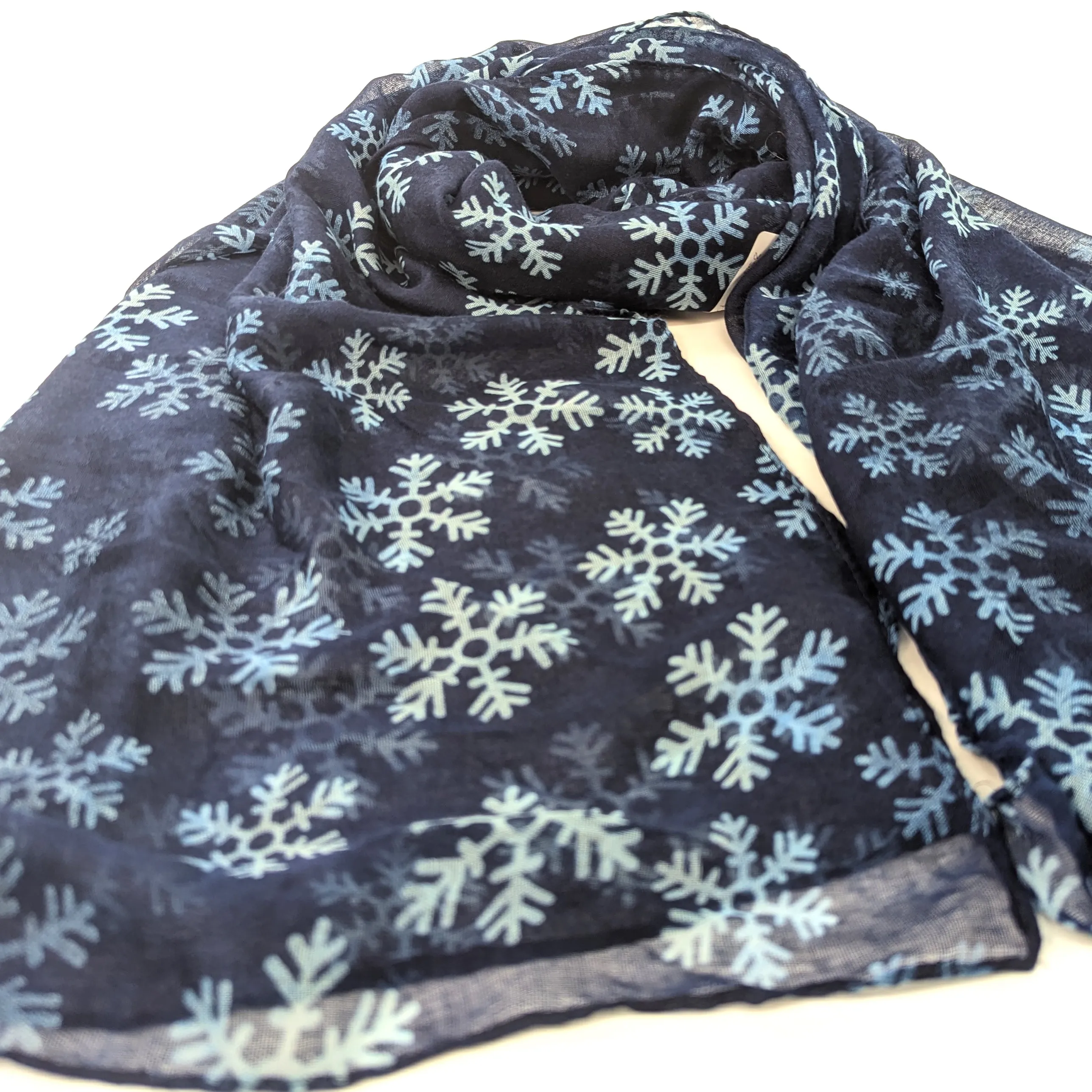 Passi - Snowflake Scarf - Deep Blue