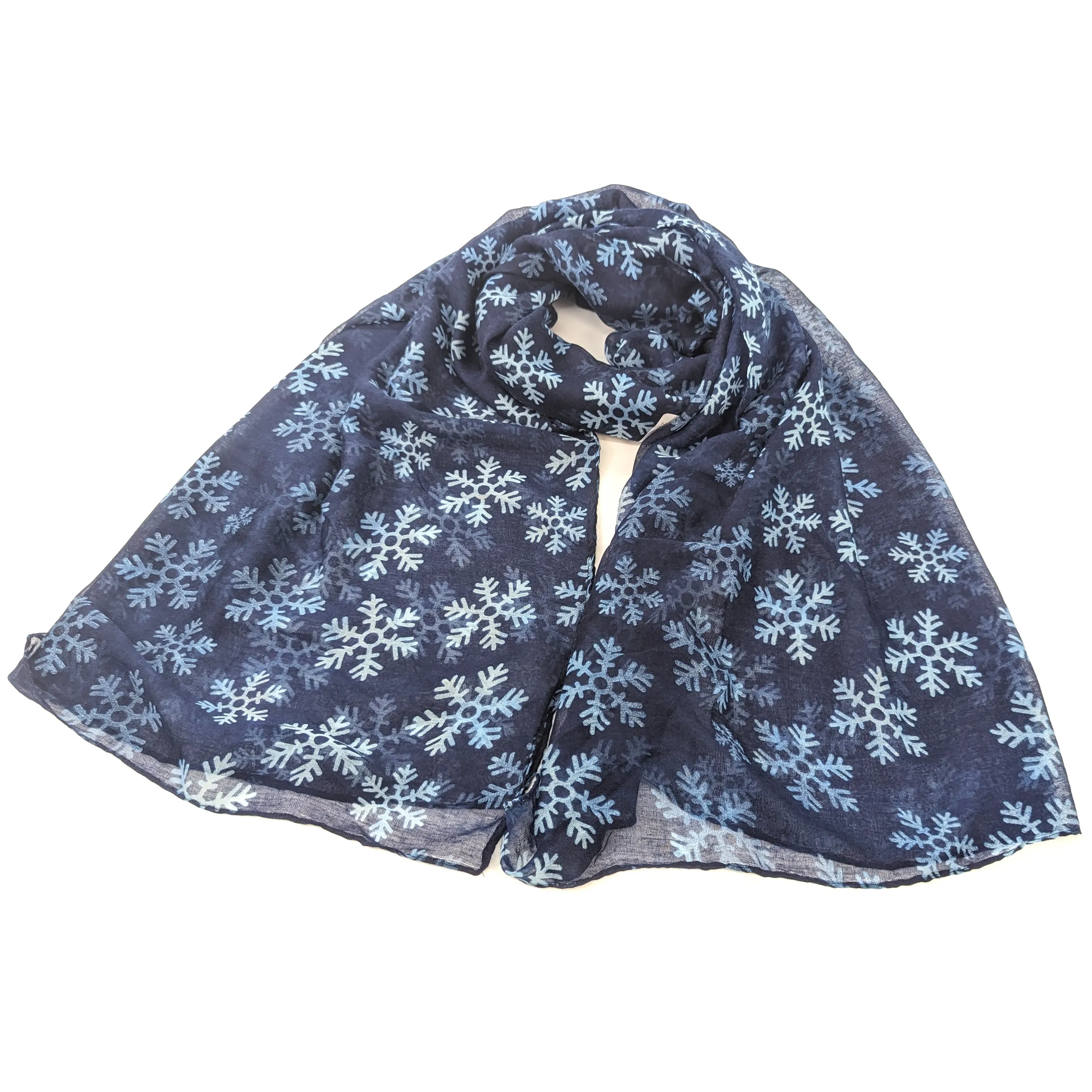 Passi - Snowflake Scarf - Deep Blue