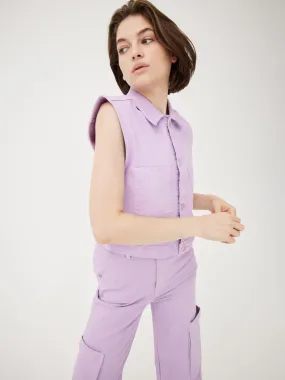 PBI - CROPPED VEST | LAVENDER