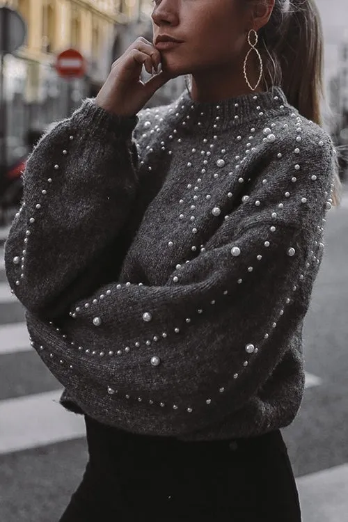 Pearls on Romance Sweater